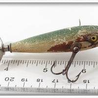 Pontiac Mfg Co Green & White Radium Minnow