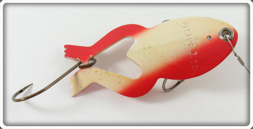 Vintage Heddon Red & White Spoon-y Frog Lure