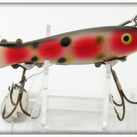 Vintage Heddon Strawberry Spot Dowagiac Spook Lure