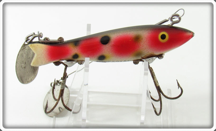 Vintage Heddon Strawberry Spot Dowagiac Spook Lure