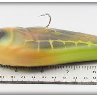 B.E. Yellow With Spots Contemporary Large Musky Lure