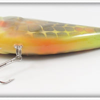 B.E. Yellow With Spots Contemporary Large Musky Lure