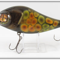 B.E. Black With Spots Contemporary Large Musky Lure