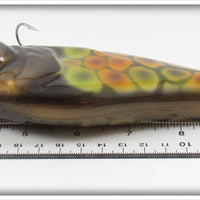 B.E. Black With Spots Contemporary Large Musky Lure