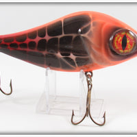 B.E. Red Orange Crawdad Contemporary Large Musky Lure