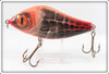 B.E. Red Orange Crawdad Contemporary Large Musky Lure