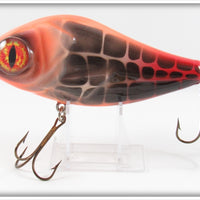 B.E. Red Orange Crawdad Contemporary Large Musky Lure