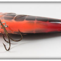 B.E. Red Orange Crawdad Contemporary Large Musky Lure