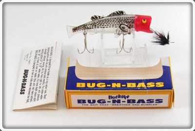 Buckeye Bait Co Red Head Clear Body Sand Bass Bug N Bass Lure In Box