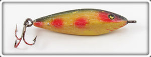 Heddon Yellow With Red Spots 800 Swimming Minnow Lure 801