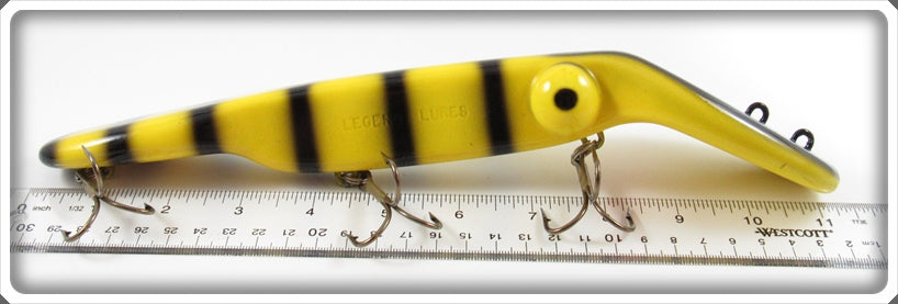 Legend Lures Yellow Black Stripes 11" Legend Eleven Lure 