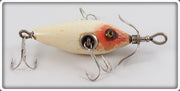 Vintage Heddon White & Red 20 Baby Dowagiac Lure