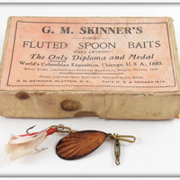 Vintage G. M. Skinner Fluted Spoon Bait In Box