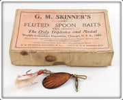 Vintage G. M. Skinner Fluted Spoon Bait In Box