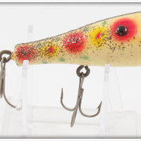 Vintage Nichols Red & Yellow Spots Glitter Popper Lure