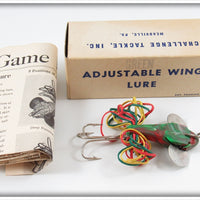 Challenge Tackle Inc Green Adjustable Wing Lure In Box