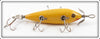 Vintage Heddon Solid Yellow Five Hook Dowagiac Minnow 159Y 