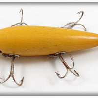 Heddon Solid Yellow Five Hook Dowagiac Minnow 159Y