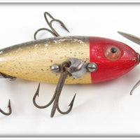 Vintage Heddon Red Head Flitter Baby Dowagiac Lure 20 RHF