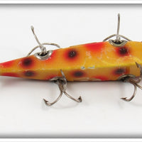 Heddon Yellow With Red & Black Spots 00 Dowagiac Minnow 001