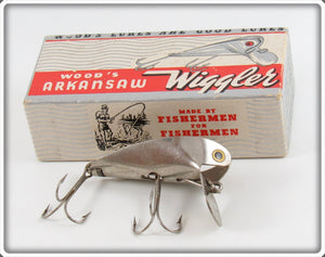 antique wooden fishing lures prices Vintage Wood Manufacturing Co Wood's Arkansaw Wiggler In Box For Sale