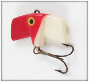 Vintage Lazy Ike Red & White Bat Ike Lure