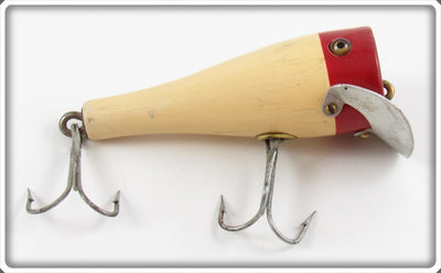 Vintage Creek Chub Red Head White Pop N Dunk Lure 6302