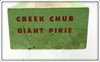 Creek Chub Black Scale Giant Jointed Pikie In Box Bottom 833