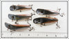 Helin Flatfish Lot Of 11 Lures In Dealer Display Box