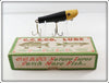 Vintage Creek Chub Black Luminous White Head Skipper In Box 4611