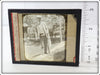 Magic Lantern Glass Photo Slide Of Man With A Fish