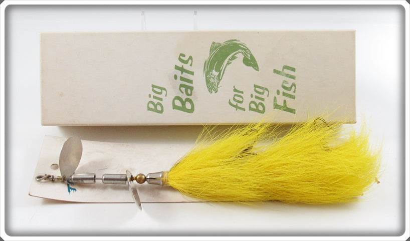fish tornado lures Hildebrandt's Spinners Yellow Muskie Tornado Lure In Box For Sale