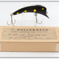 Vintage R - K Tackle Co Black & Yellow Hollowhead Lure In Box