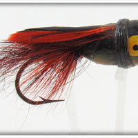 Vintage Heddon Orange & Black Wilder's Fancy Bass Bug Lure