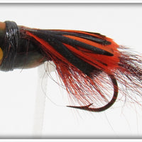 Heddon Orange & Black Wilder's Fancy Bass Bug