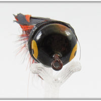 Heddon Orange & Black Wilder's Fancy Bass Bug