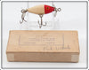 Clover Creek Baits Red & White River Midget Lure In Box