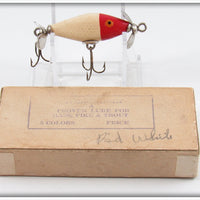 Clover Creek Baits Red & White River Midget Lure In Box