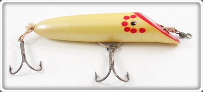 Vintage Harris Pearl Red Dot Salmon Plug Lure