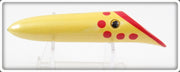 Vintage Harris Pearl Red Dot Size 4 Salmon Plug Lure