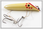 Vintage Harris Pearl Red Dot Size 4 Salmon Plug Lure