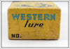 Western Auto Shur Strike Red & White Jointed Wobbler Empty Box