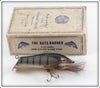 Wright & McGill Grey Black Stripes Bass Nabber Lure In Box 