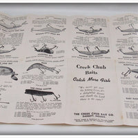 Creek Chub Pocket Catalog & Paperwork Lot