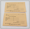 Creek Chub Pocket Catalog & Paperwork Lot