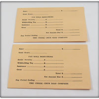 Creek Chub Pocket Catalog & Paperwork Lot