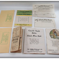 Vintage Creek Chub Pocket Catalog & Paperwork Lot
