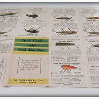 Creek Chub Pocket Catalog & Paperwork Lot