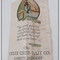 Creek Chub Pocket Catalog & Paperwork Lot
