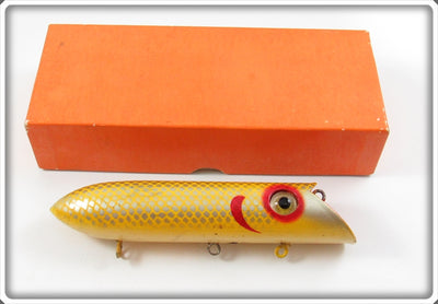 Vintage Martin Yellow Silver Scale #6 Salmon Plug In Orange Box